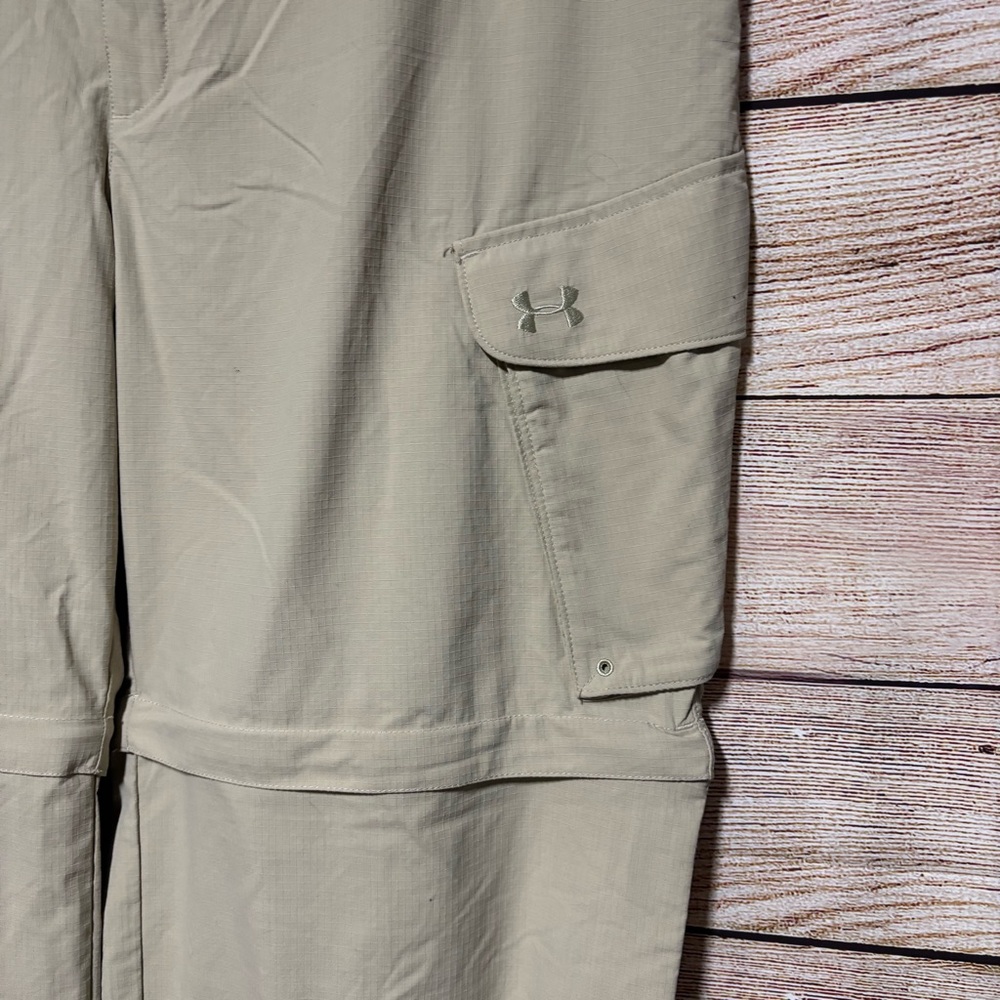 Under Armour Men’s Khaki‎ Cargo Zip-Off Pants - Picture 5 of 12